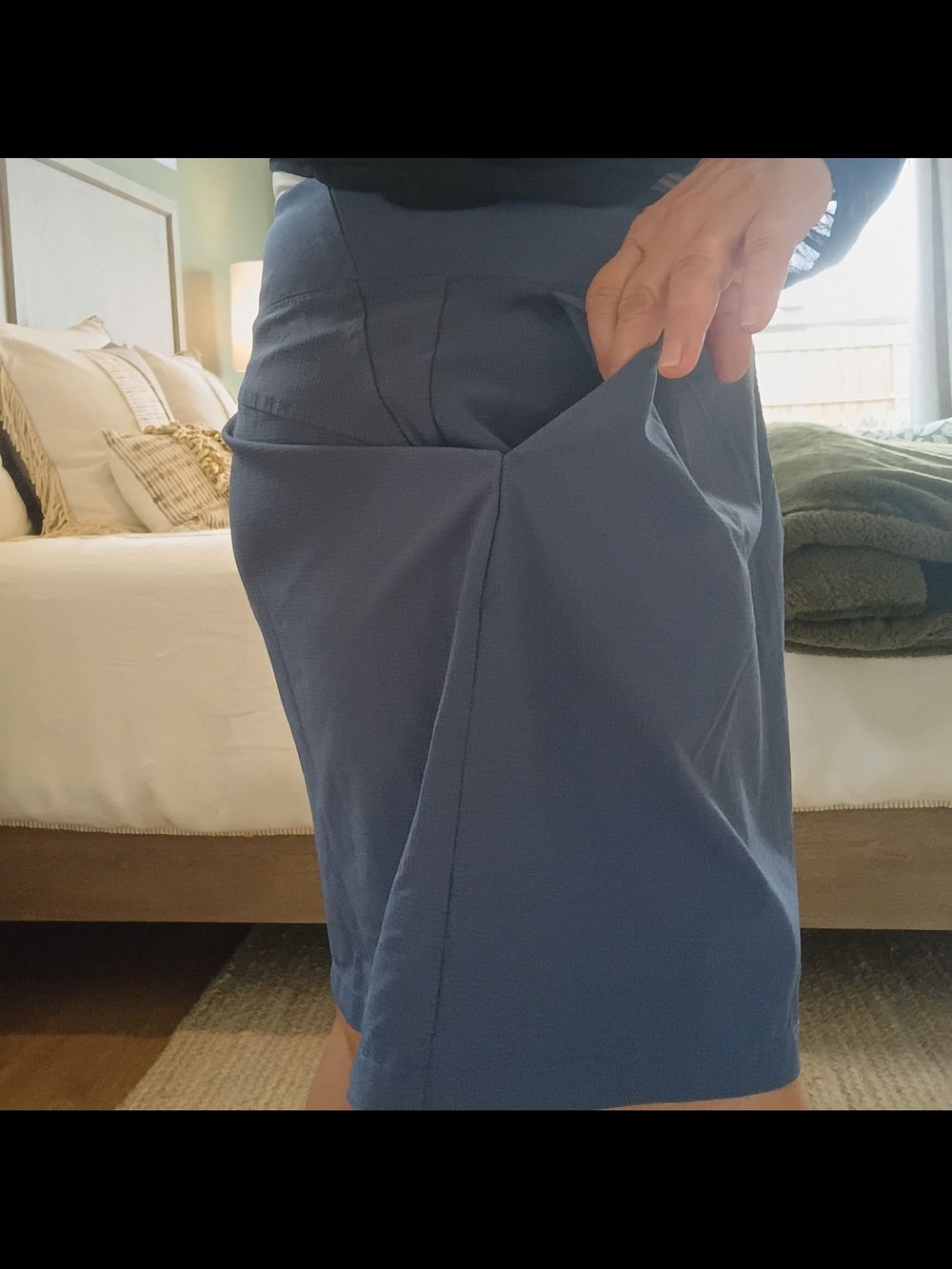 Orvis Skort Slosh Women's Zip Pocket Rear Yoke Inner Layer Short Size Large - Picture 3 of 4